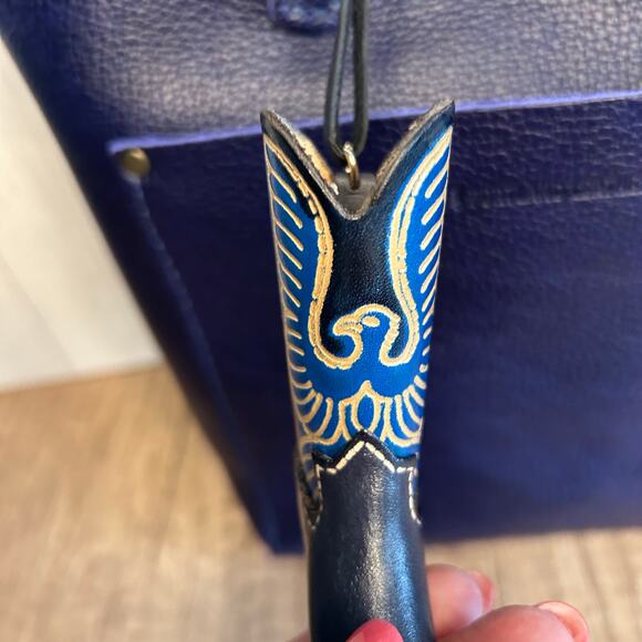 Western Leather Purse Charm Cowboy Boot Bag Charm NeW FAST SHIP - Picture 5 of 7